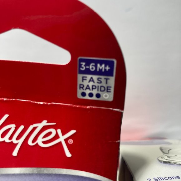 Playtex NaturaLatch Silicone Nipples 3-6M+ Fast 5 (2) Packs - Picture 11 of 13